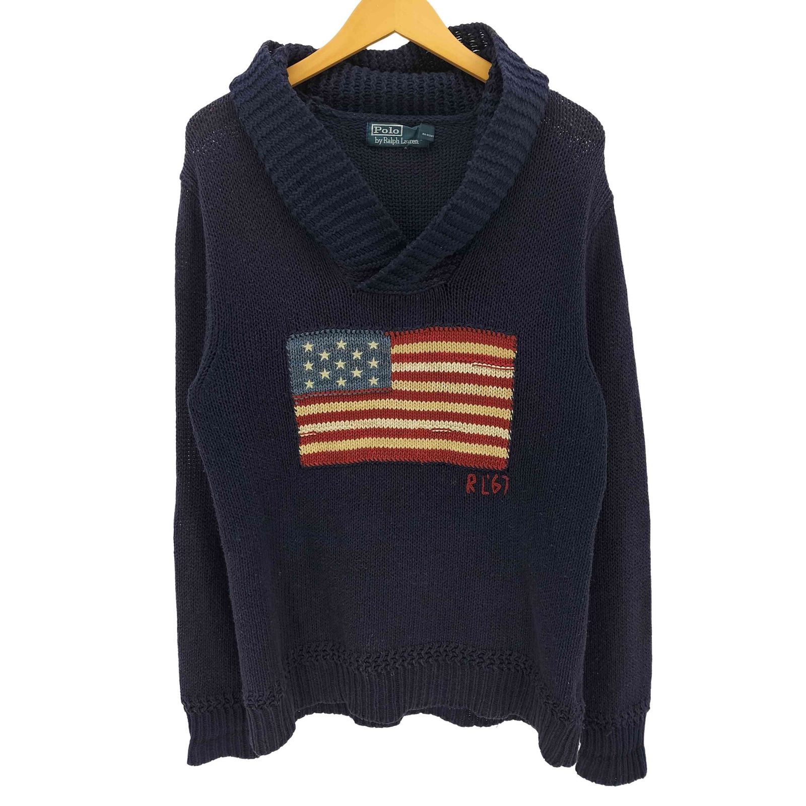 ポロバイラルフローレン Polo by RALPH LAUREN 90S 星条旗 ショール 