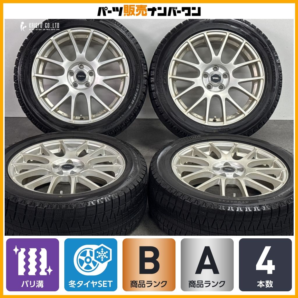 バリ溝】TOPRUN 17in 7J +53 PCD100 ブリヂストン アイスパートナー 2 
