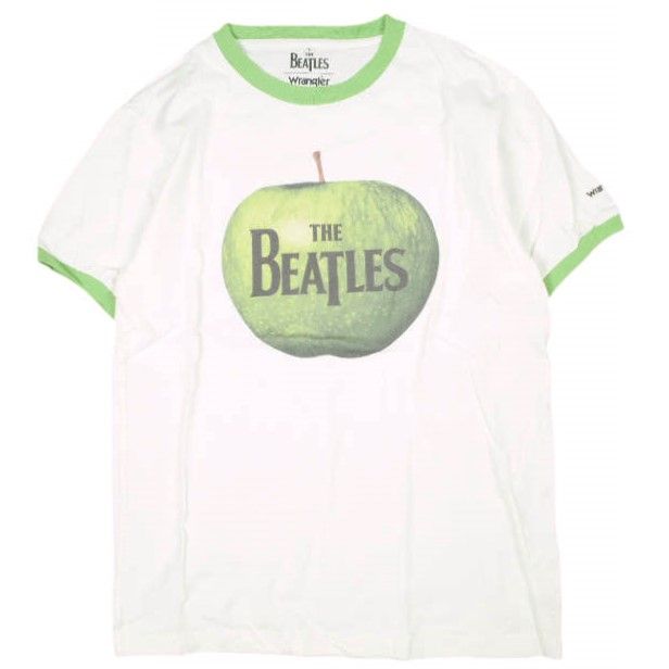 The Beatles x Wrangler ビートルズ ラングラー 別注 Beatles Ringer Tee リンゴ リンガーTシャツ WT9022 S Apple Green 半袖 トップス【中古】【The Beatles × Wrangler】 The Beatles x Wrangler ビートルズ ラングラー 別注 Beatles Ringer