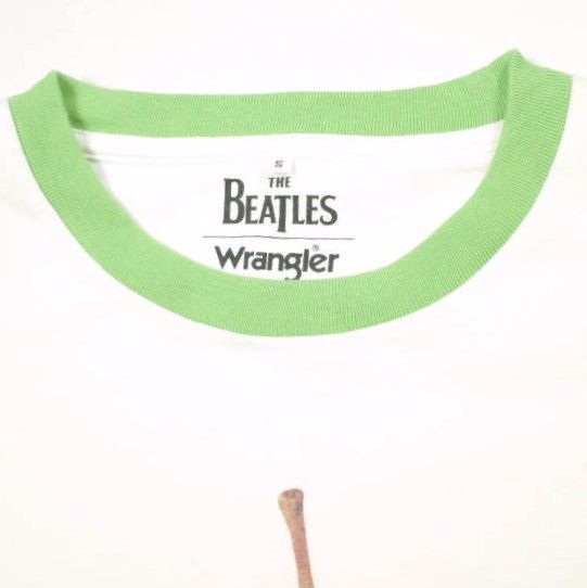 The Beatles x Wrangler ビートルズ ラングラー 別注 Beatles Ringer Tee リンゴ リンガーTシャツ WT9022 S Apple Green 半袖 トップス【中古】【The Beatles × Wrangler】 The Beatles x Wrangler ビートルズ ラングラー 別注 Beatles Ringer