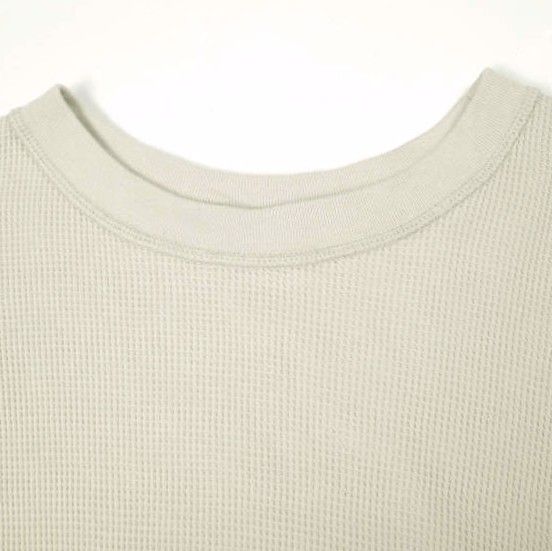 AMERICANA x AP STUDIO アメリカーナ エーピーストゥディオ 別注 日本製 サーマルプルオーバー Free ベージュ ワッフル カットソー Tシャツ トップス【中古】【AMERICANA × AP STUDIO】 AMERICANA/アメリカーナ】別注サーマルプルオーバー（Tシャツ
