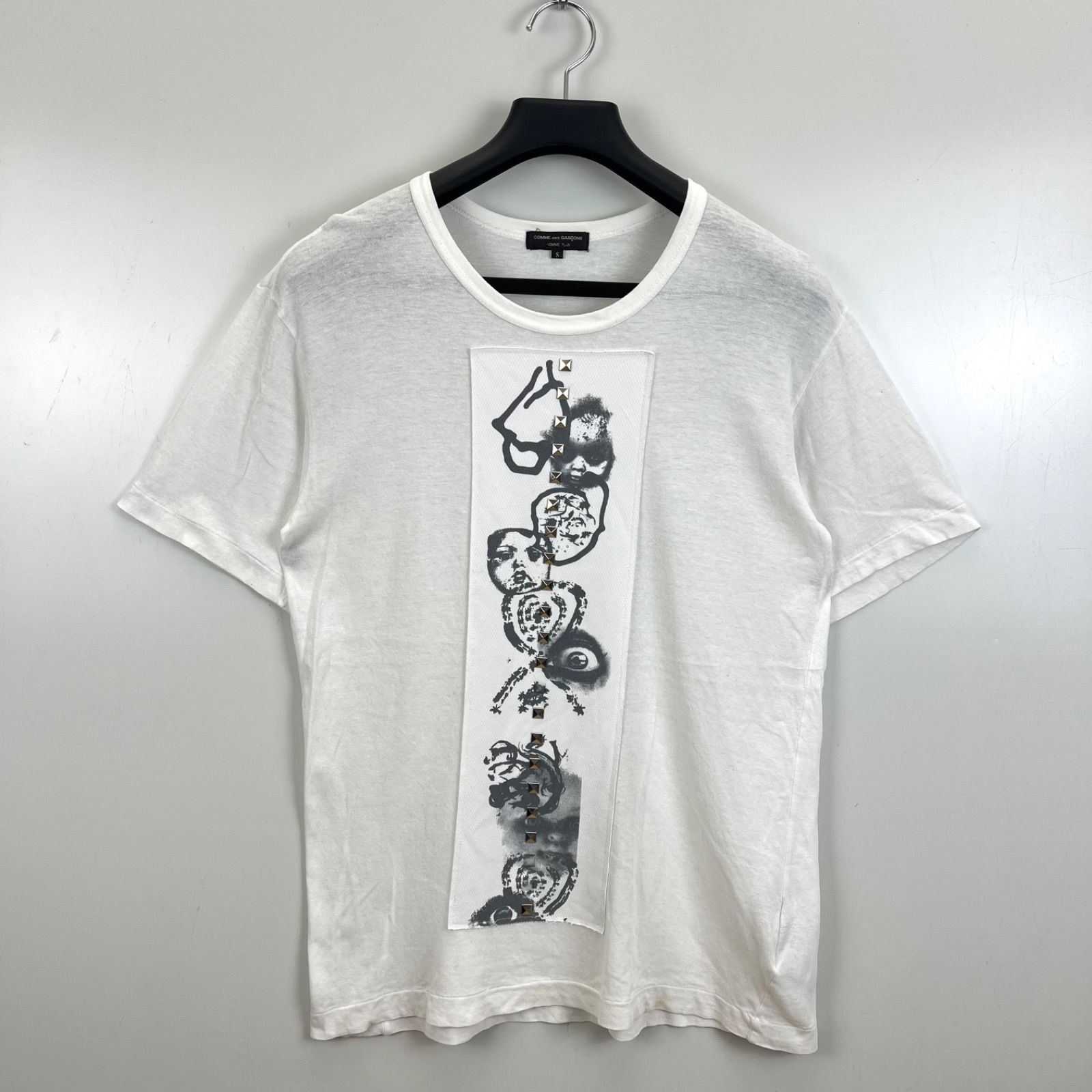 COMME des GARCONS HOMME PLUS CDG AD2012 archive STUDS graphic Tee 