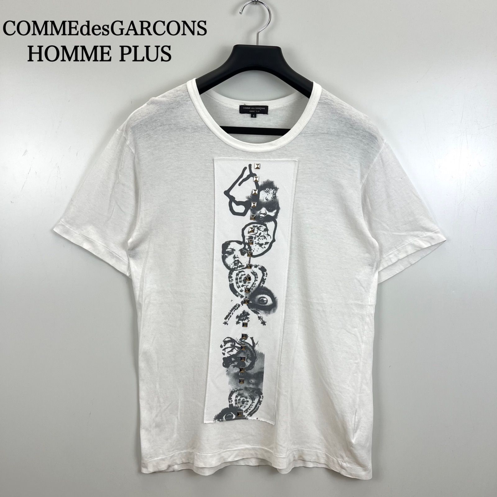 COMME des GARCONS HOMME PLUS CDG AD2012 archive STUDS graphic Tee 