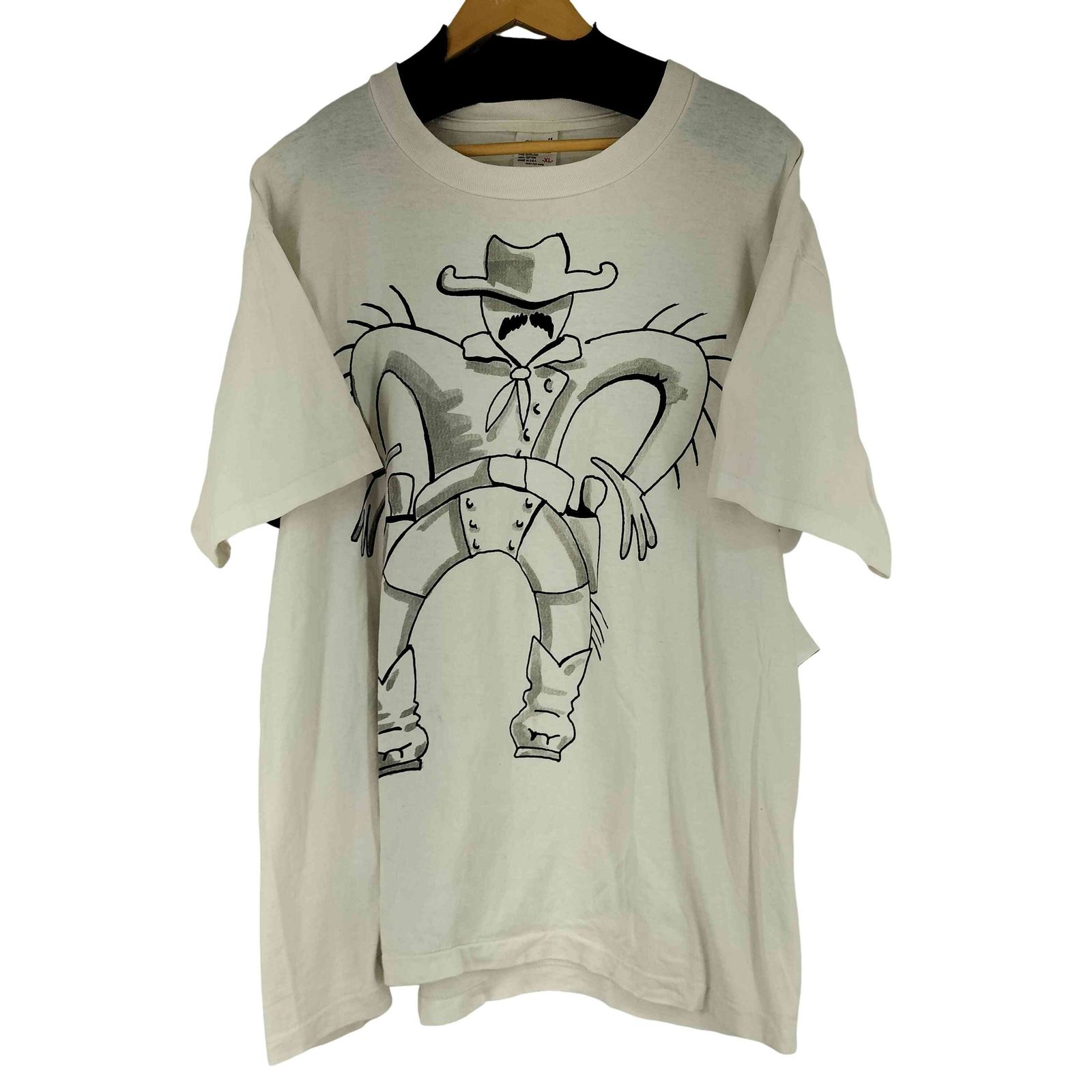 Anvil - 古着 90年代 アンビル Anvil メッセージ リンガーTシャツ 