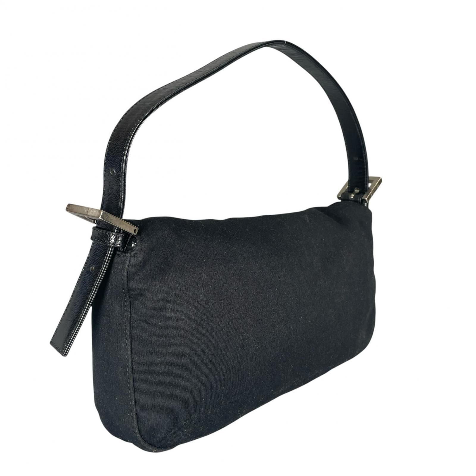 FENDI フェンディ マンマバゲット ハンドバッグ ジャージー ブラック