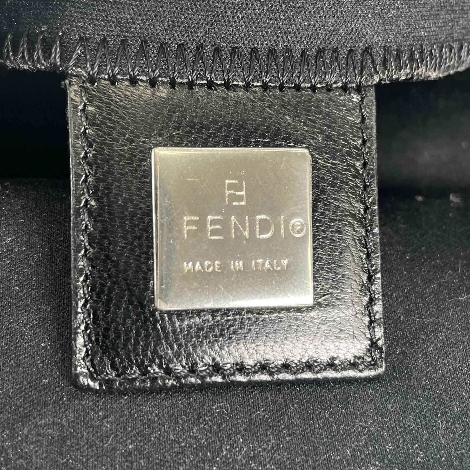 FENDI フェンディ マンマバゲット ハンドバッグ ジャージー ブラック 
