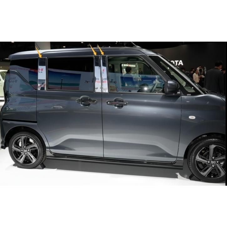 車 圧倒的存在感♪ ステンレス ピラー モール ガーニッシュ ダイハツ