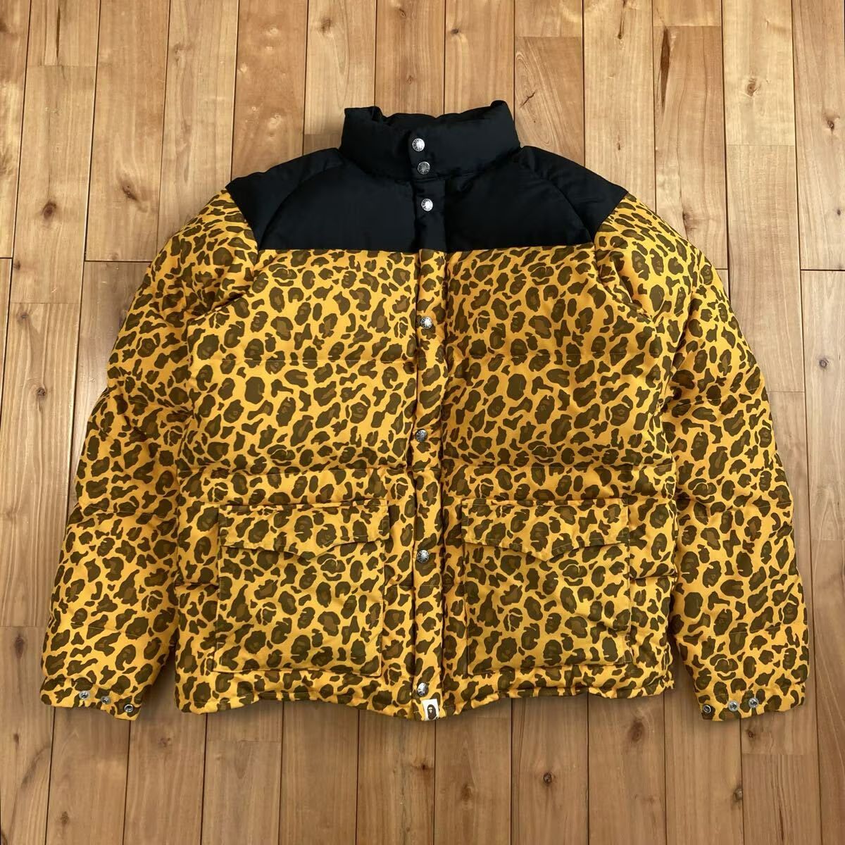 ☆XXL☆ Leopard Camo ダウンジャケット a bathing ape BAPE Puffer 