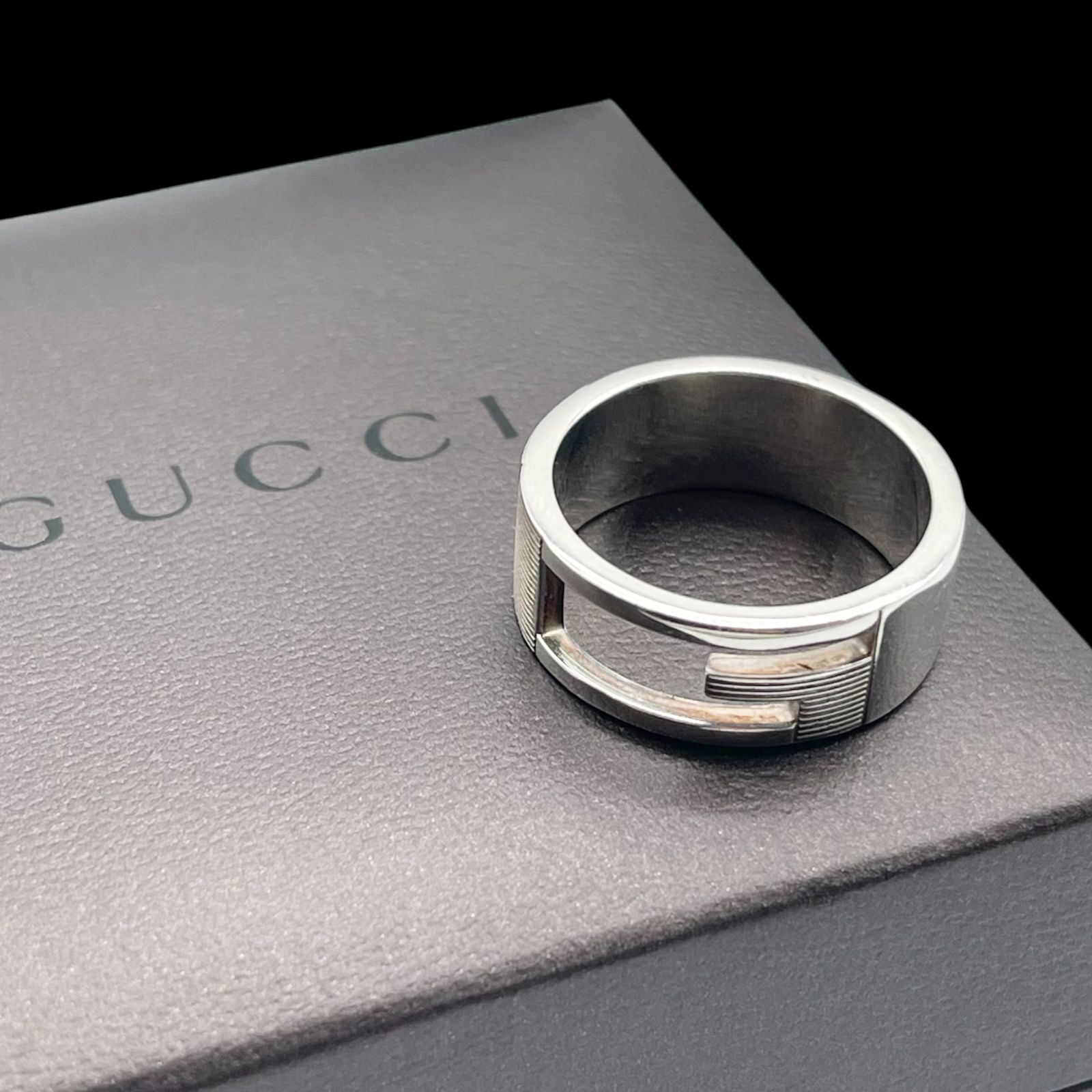 GUCCI グッチ Gリング シルバー925 指輪 ジュエリー イタリア製 実寸18 