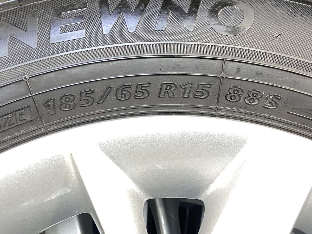 185/65R15 ブリヂストン NEWNO 日産純正 15x5.5 40 100-4穴 中古タイヤ 