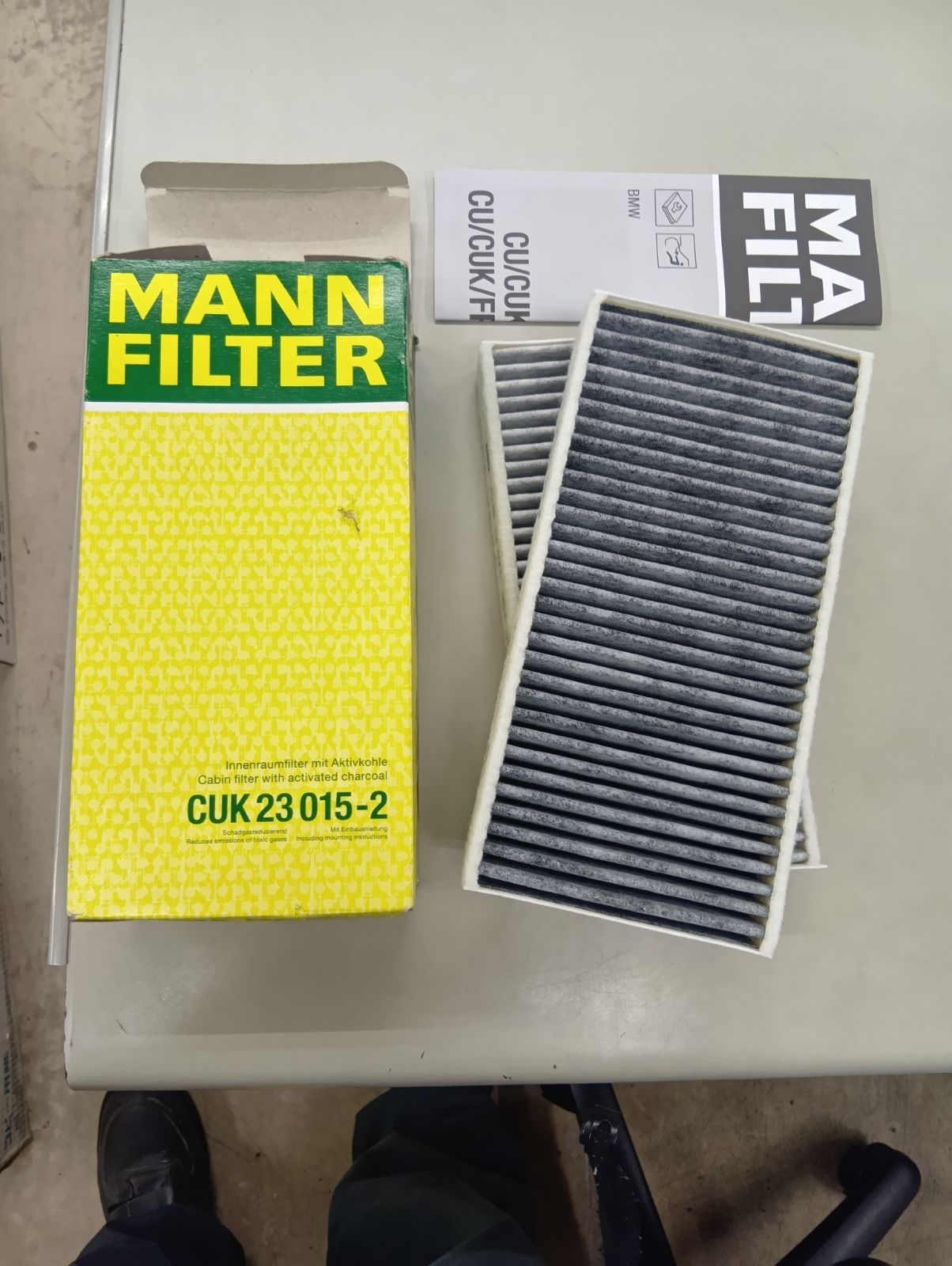 MANN FILTER GUK23015-2 キャビンフィルター 新品未使用