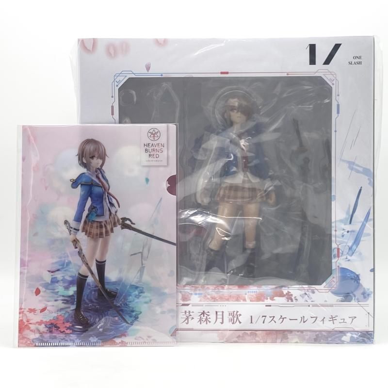 中古】未開封 1/7 茅森月歌 特典付 1/ONE SLASH ヘブンバーンズレッド 