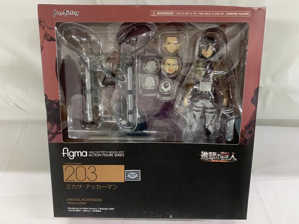 未開封】figma 203 進撃の巨人 ミカサ・アッカーマン - メルカリ
