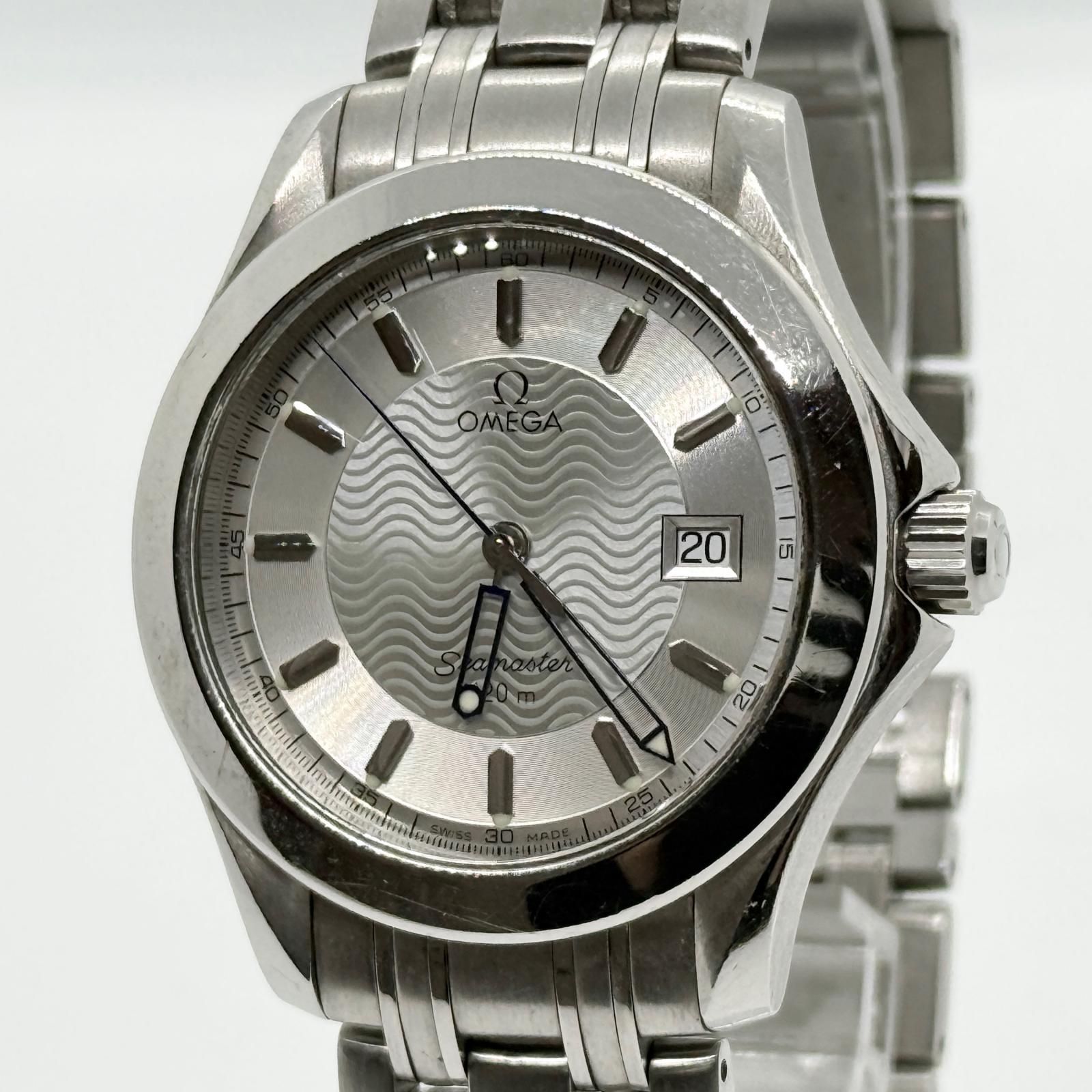 OMEGA オメガ シーマスター 120m 196 1501 シルバー QZ メンズ 腕時計 