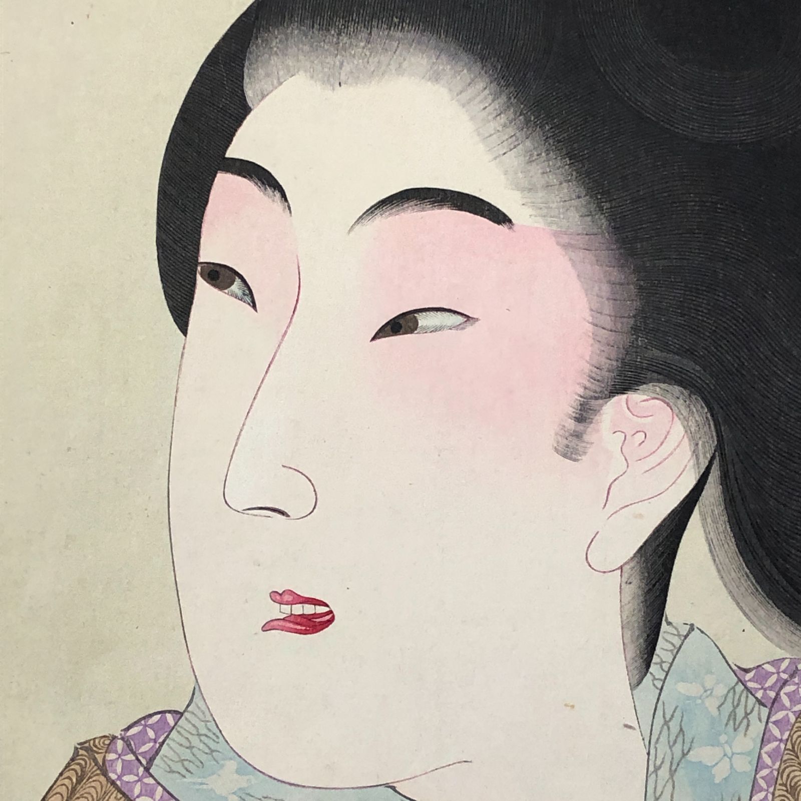 明治版画】楊洲周延 時代かがみ 宝暦の頃 木版画 明治29年 ☆浮世絵/木
