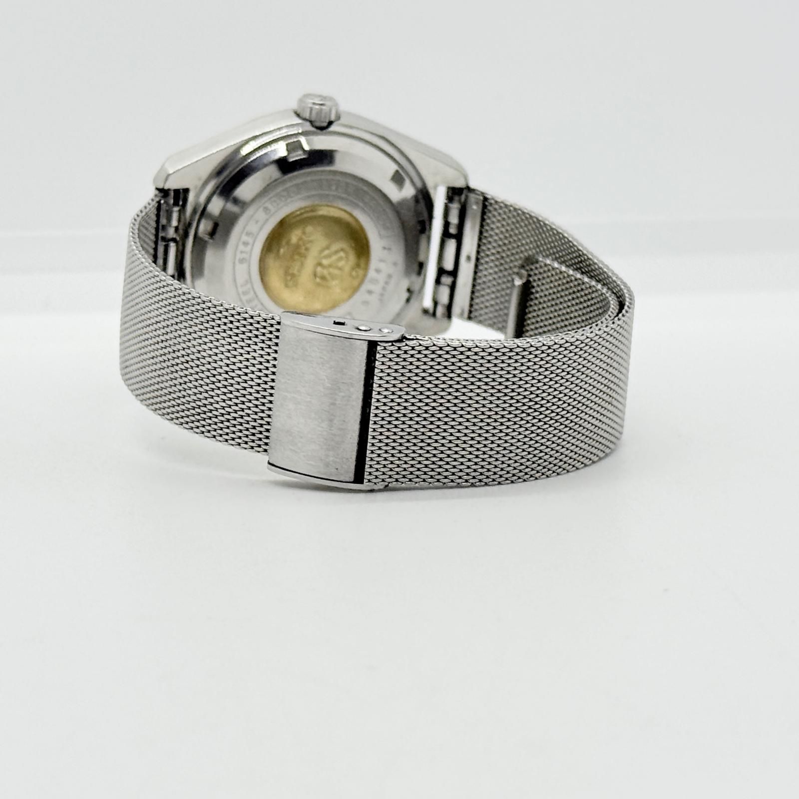  SEIKO セイコー ハイビート 36000 グランドセイコー 6145-8000 ホワイト AT メンズ 腕時計 稼働品 イージーパンツ 自動巻き時計 腕時計(アナログ)