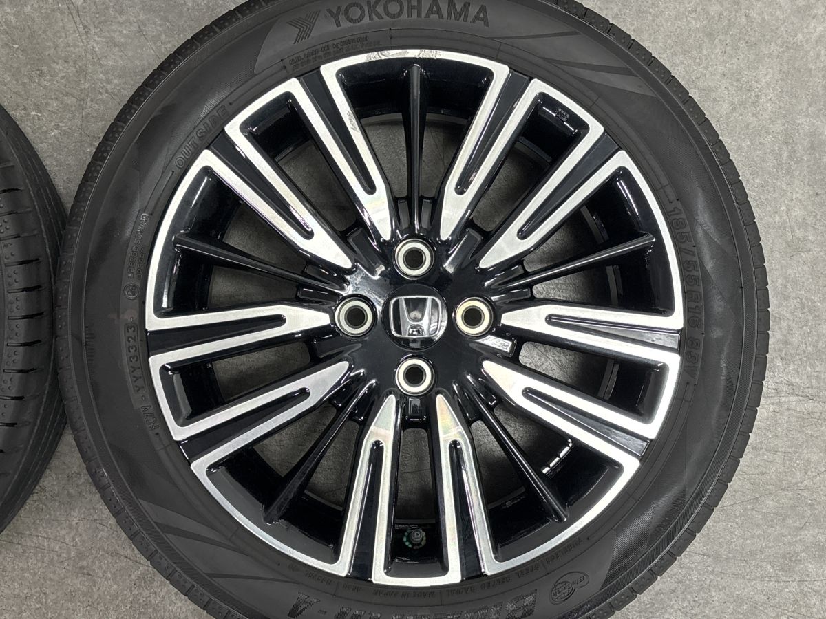 交換用に】ホンダ フィット 純正 16in 6J +50 PCD100 ヨコハマ ブルー 