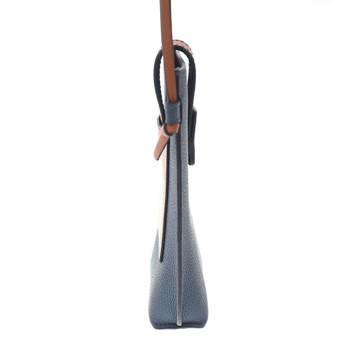 LOEWE ロエベ Gate Pocket With Shoulder Strap ゲートポケット ショルダーストラップ  ブルー ブラウン - LOEWE ロエベ Gate Pocket With Shoulder Strap ゲートポケット
