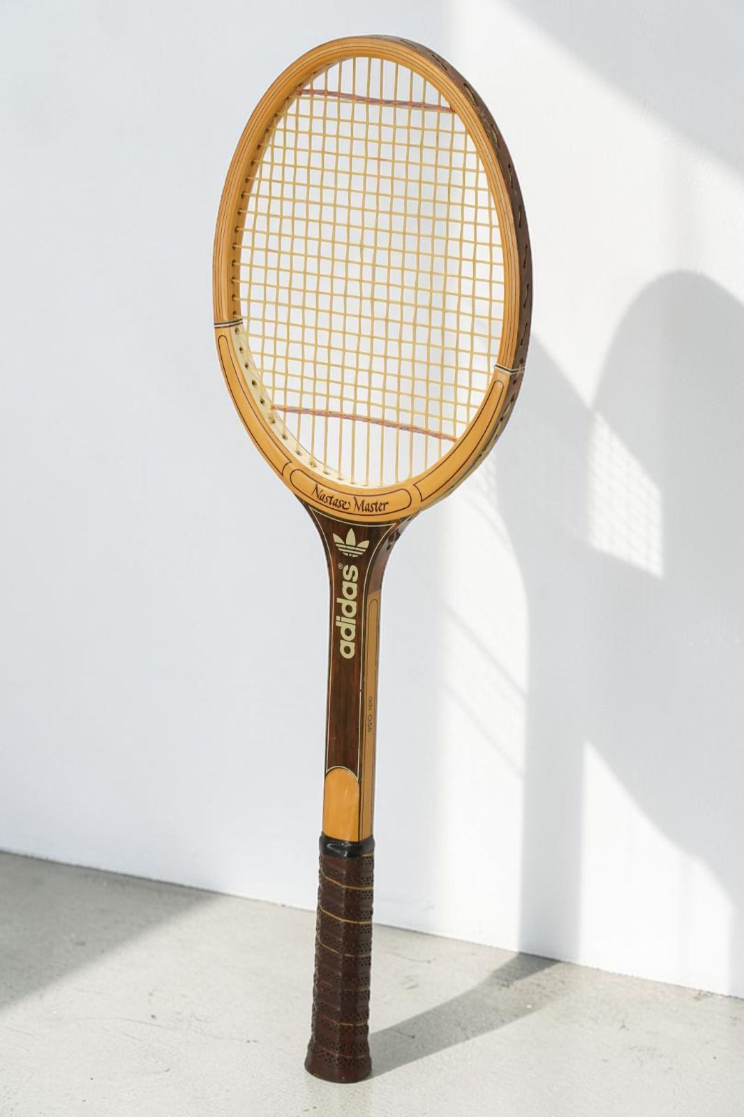 70s Adidas Wood Tennis Racket Nastase Vintage Decor