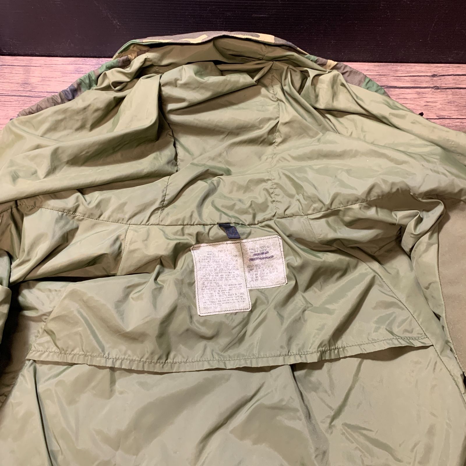 むつ75-040601][併売] 80s U.S.ARMY ECWCS GEN1 GORE-TEX PARKA ウッド 