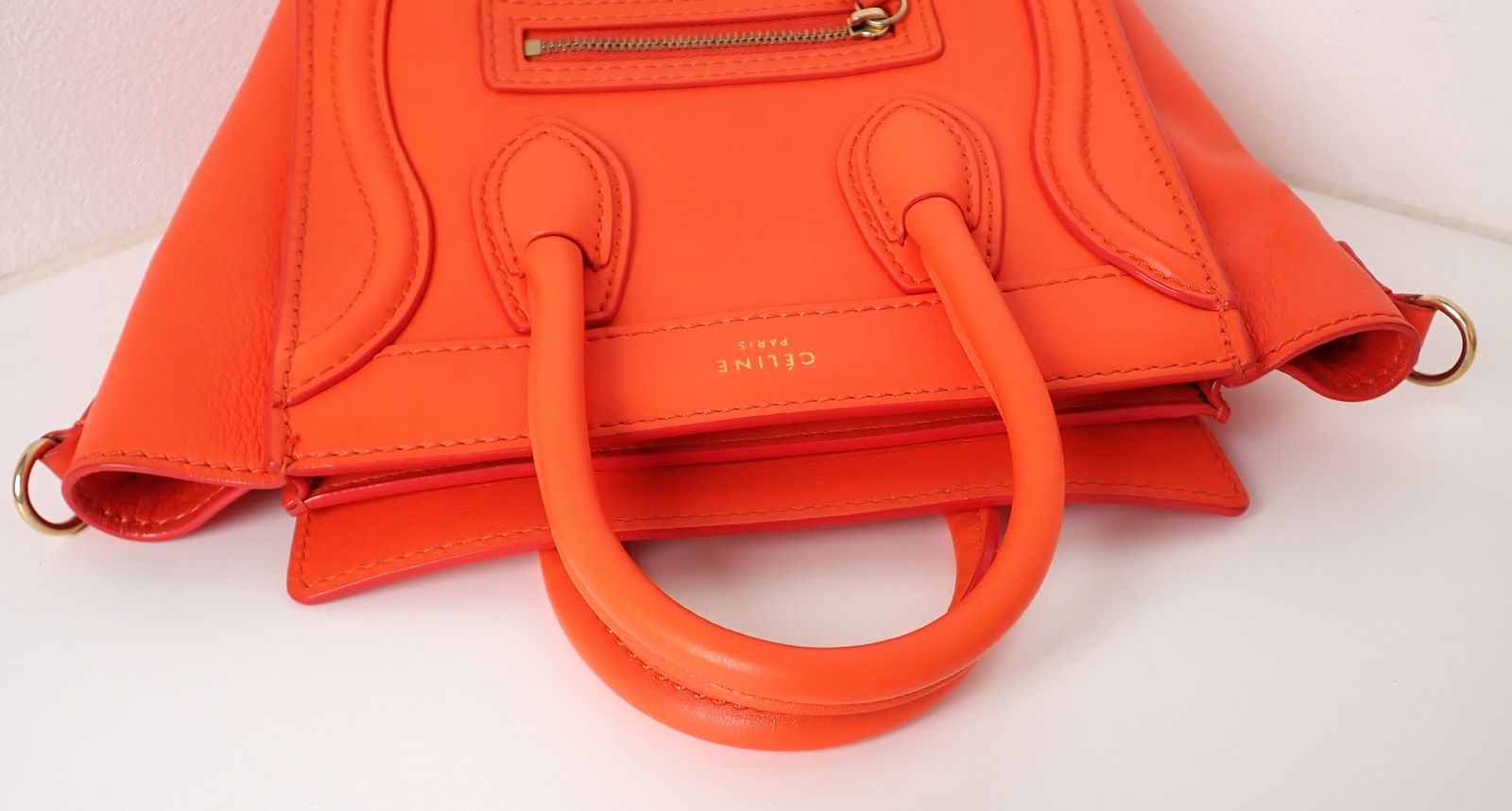 CELINE(セリーヌ) ラゲージ ナノショッパー 189243DRU ドラムドカーフ