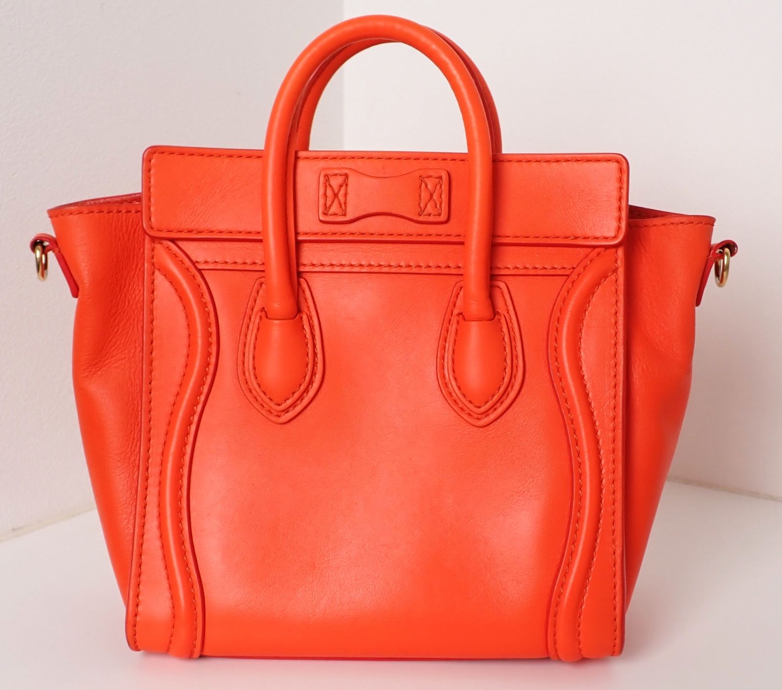 CELINE(セリーヌ) ラゲージ ナノショッパー 189243DRU ドラムドカーフ