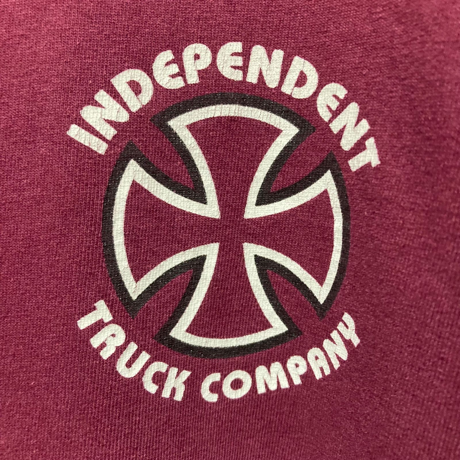 INDEPENDENT Tシャツ インディ インディペンデント バーガンディ 