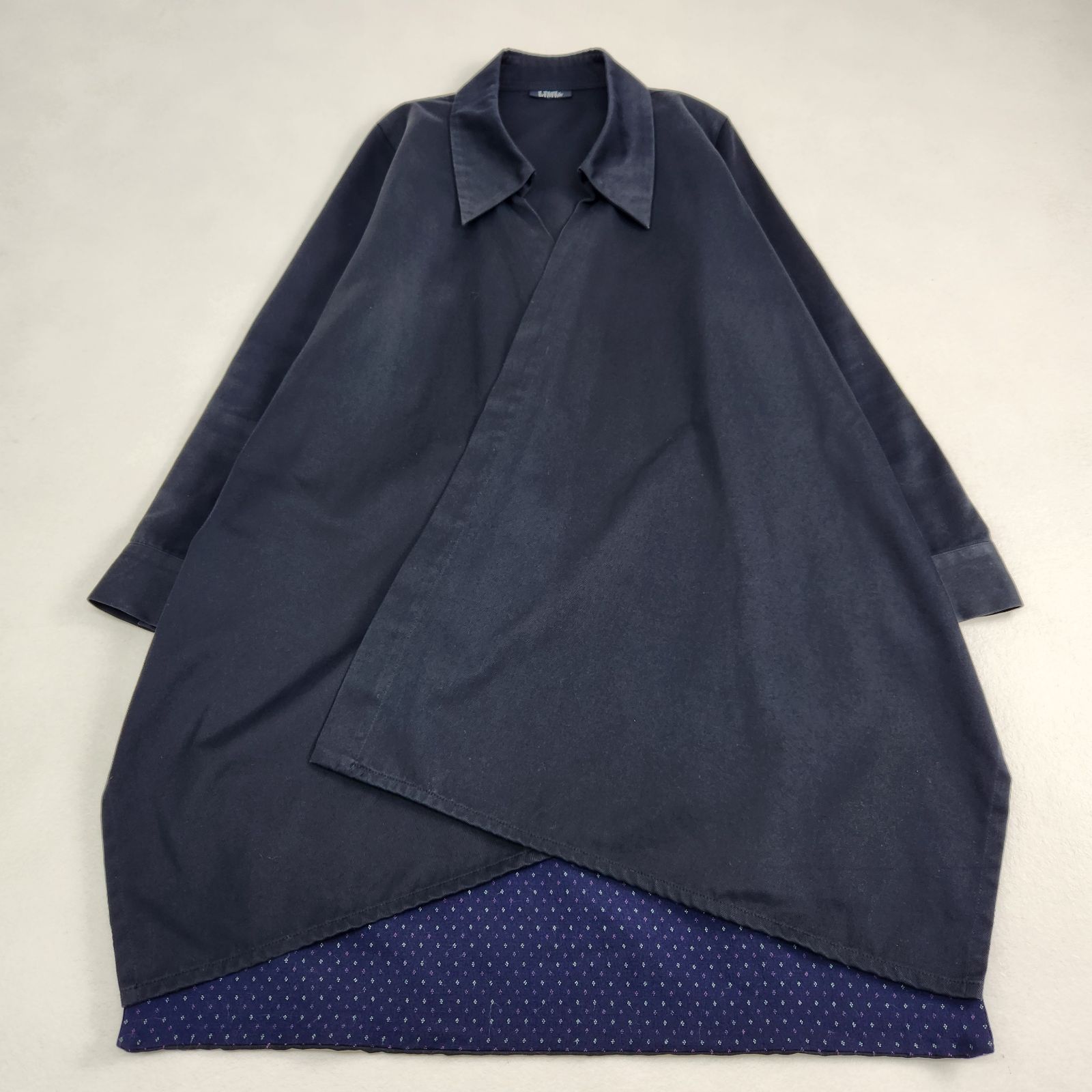 LIMI feu リミフゥ ヨウジヤマモト カーディガン コート ロング LIMI feu ロングコート ヨウジヤマモト カーディガン着物風デザイン
