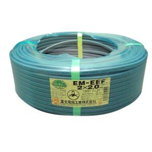 特価商品 富士電線 エコ電線（配電用電線） 2.0mm×2C×100m EM-EEF2.0*2C*100M