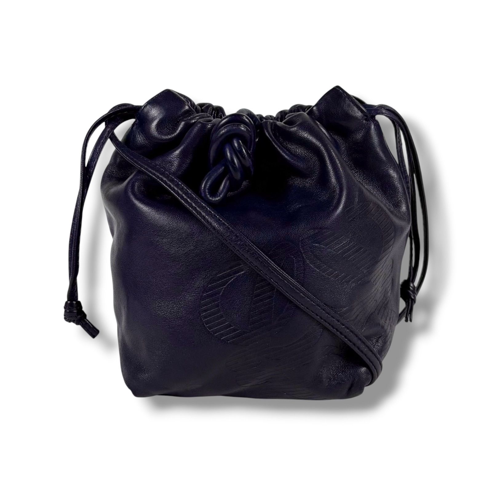 ロエベ LOEWE 巾着型 ミニショルダーバッグ ポシェット フラメンコ