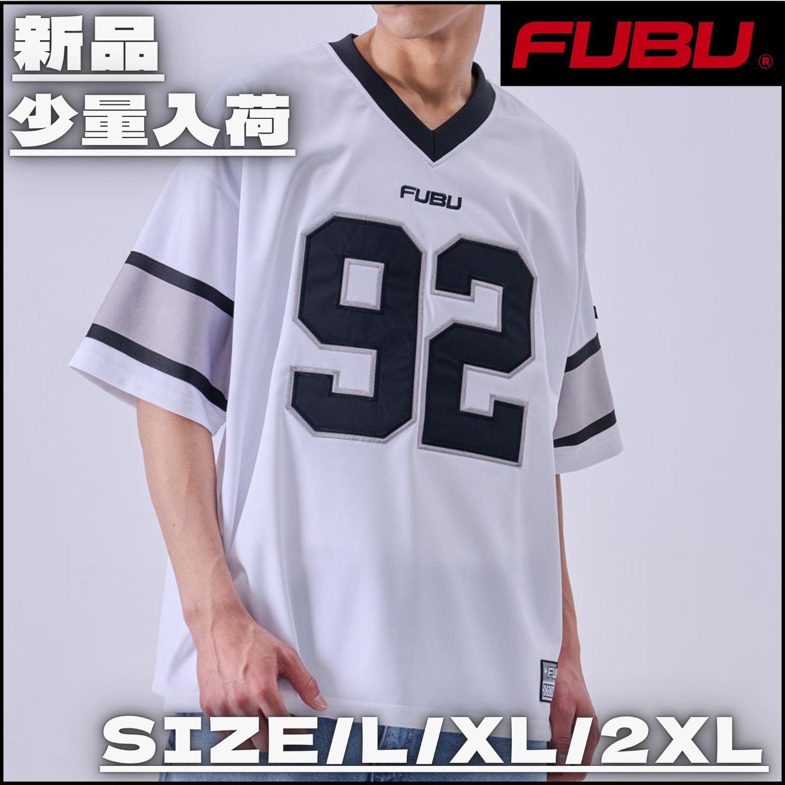 新作】【FUBU／フブ・ゲームTシャツ（ホワイト）】ストリート