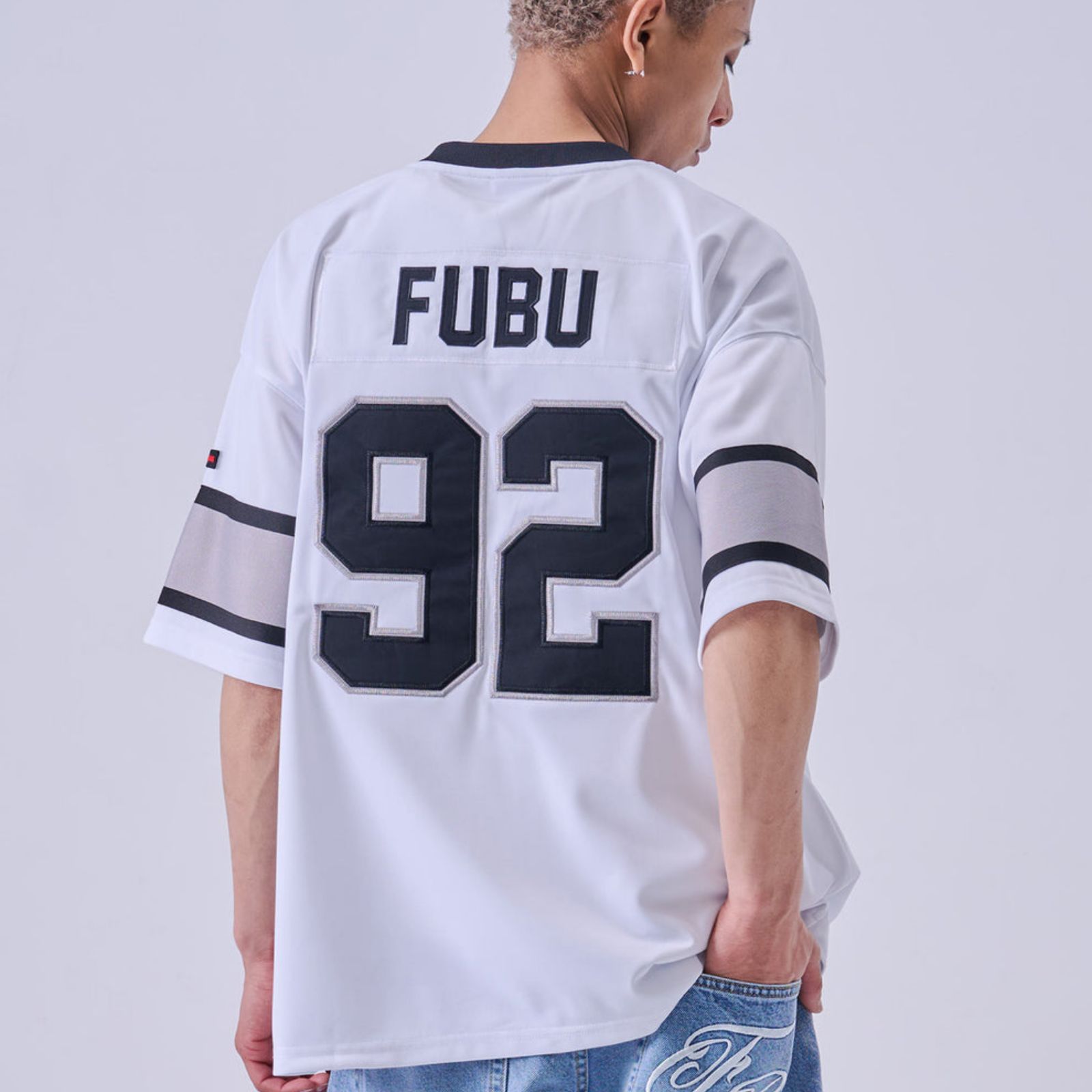 新作】【FUBU／フブ・ゲームTシャツ（ホワイト）】ストリート
