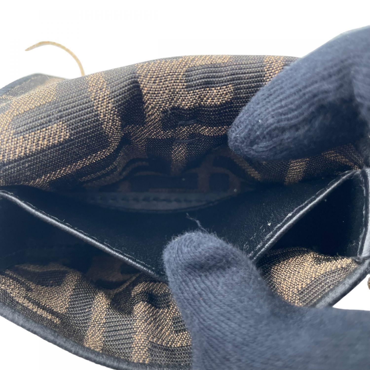 【中古】 Fendi フェンディ 7AS045A6V5F17U4 ナノ バゲット チャーム ズッカ ショルダー ブラウン レディース 26009690 KJ 中古】 Fendi フェンディ 7AS045A6V5F17U4 ナノ バゲット チャーム