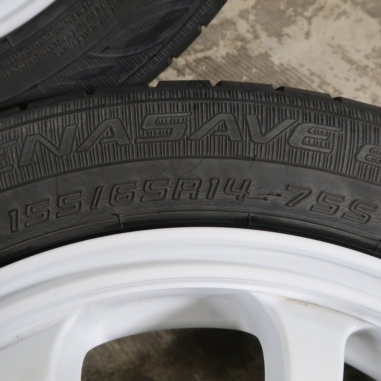 軽自動車に 4本 LMスポーツ 14インチ 4.5J +45 ラジアル ダンロップ 