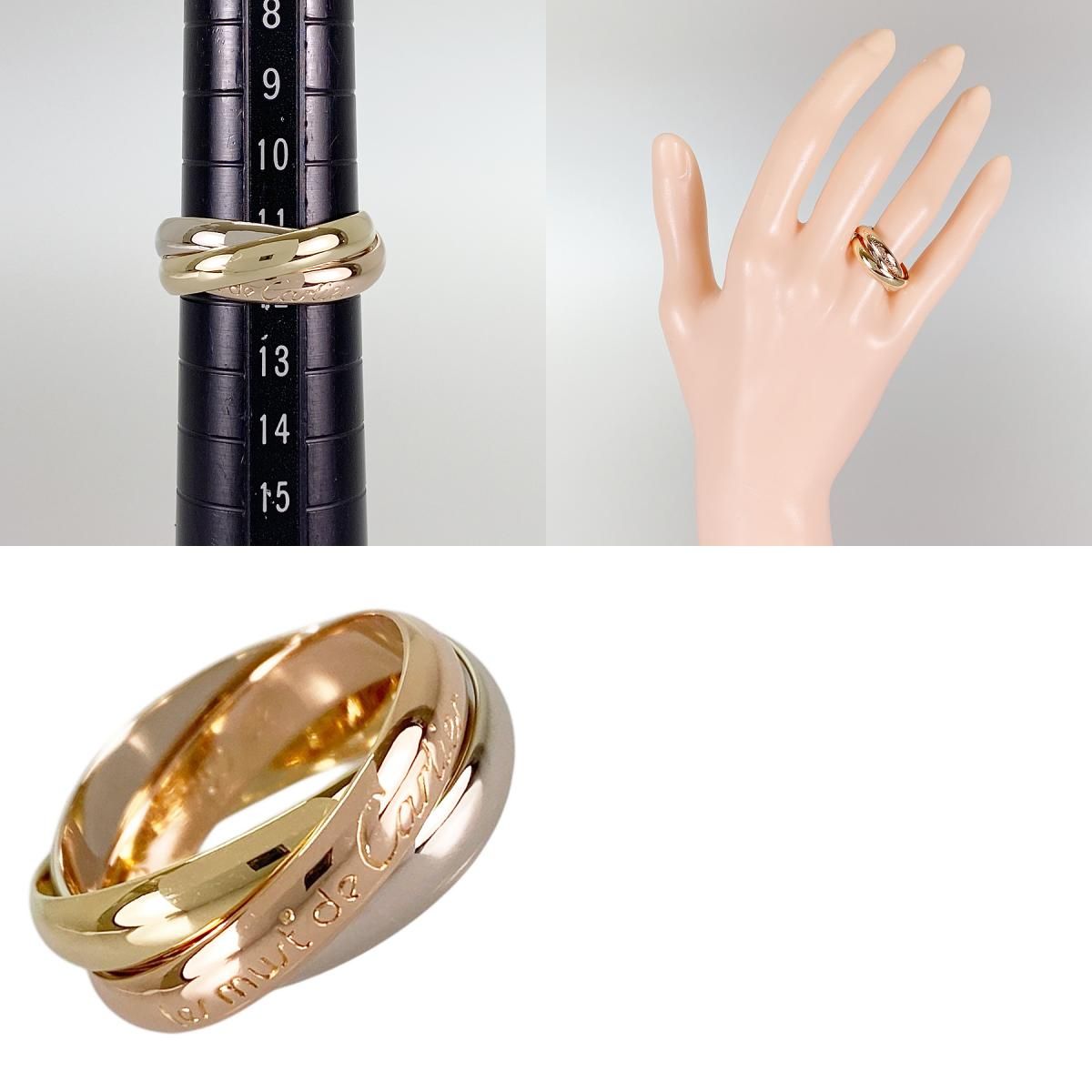 カルティエ Cartier トリニティ K18YG 12号(52) リング fto カルティエ Cartier トリニティ K18YG 12号(52) リング fto