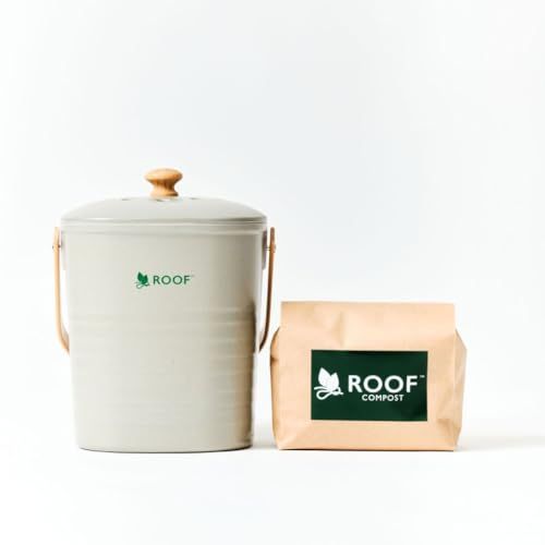 公式・発酵基材付】ROOF コンポスト (グレー) コンパクト 防臭 公式・発酵基材付】ROOF コンポスト (グレー) コンパクト 防臭