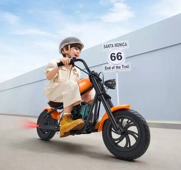 新品未開封】ハイパーゴーゴー 充電式 子ども用電動乗用 バイク最高