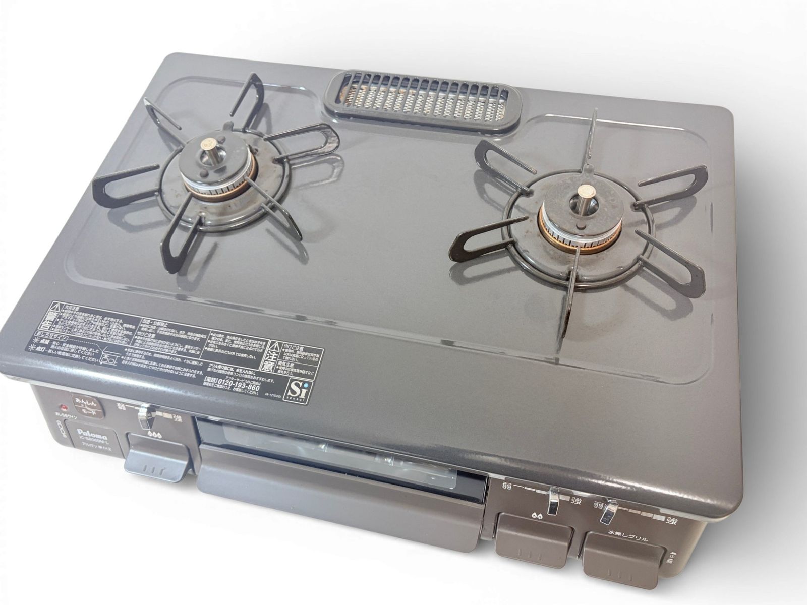 中古 パロマ Paloma ガステーブル プロパンガス LPG IC-S806BM-L 左 