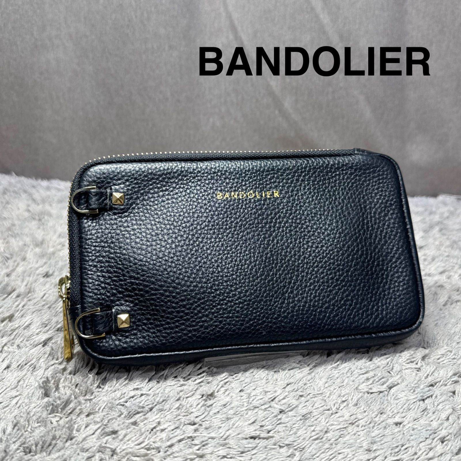 BANDOLIER バンドリヤー シボレザー L字ファスナー ポーチ 