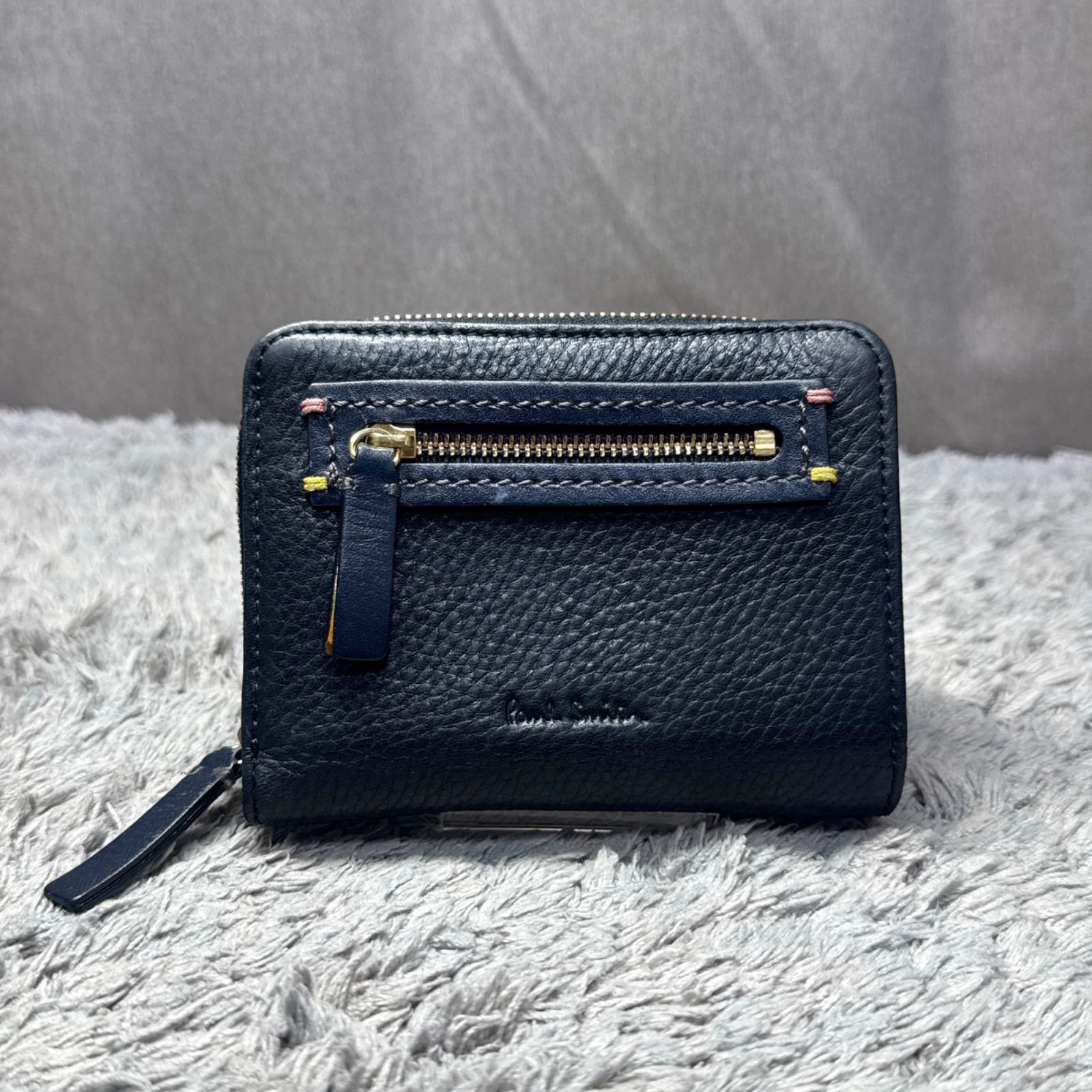Paul Smith ポールスミス レザー 二つ折り財布 ラウンドジップ 