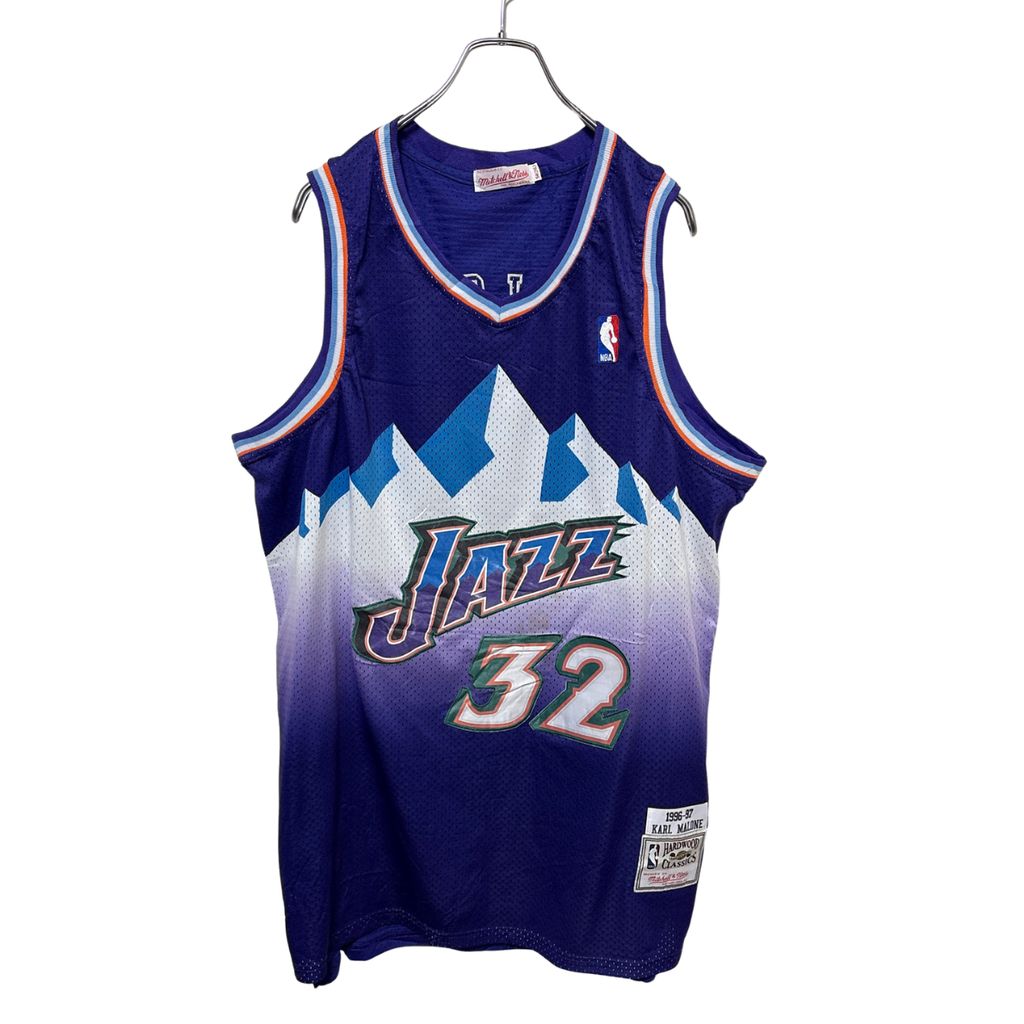 Mitchell&Ness UtahJazz ゲームジャージ NBA Y’s着用 Mitchell&Ness】 NBA Utah Jazz Basketball Shirts MALONE ユタジャズ