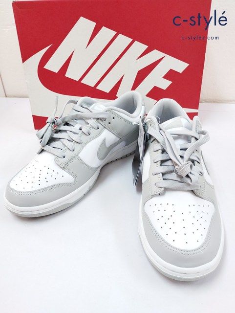 F787 [未使用品] NIKE ナイキ スニーカー 27.5cm グレー×ホワイト DUNK 