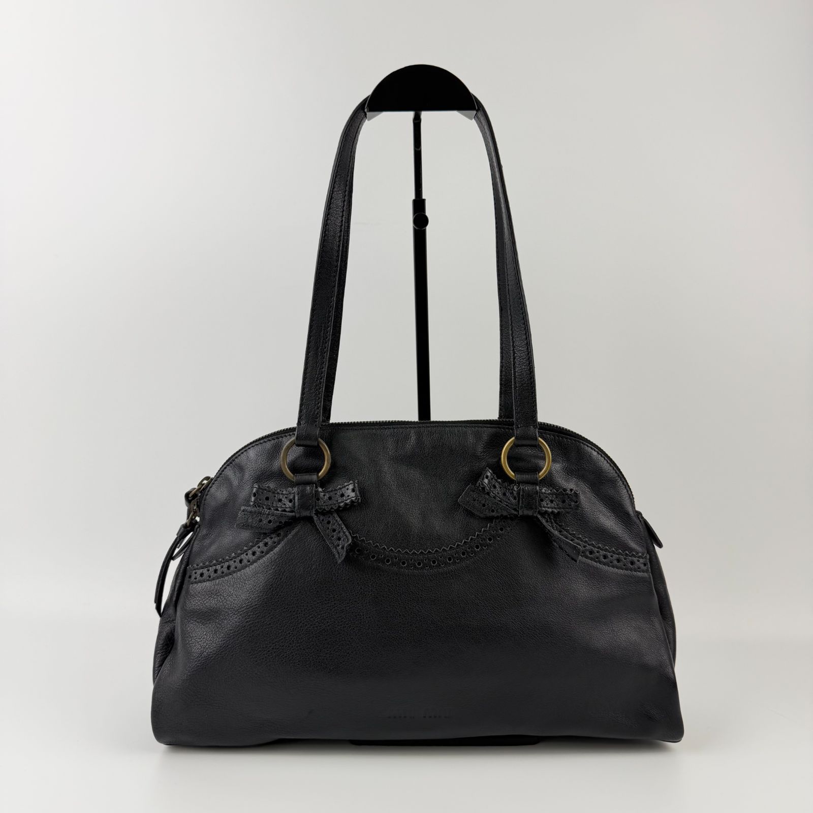 中古】MIU MIU ミュウミュウ トートバッグ ショルダーバッグ ブラック 