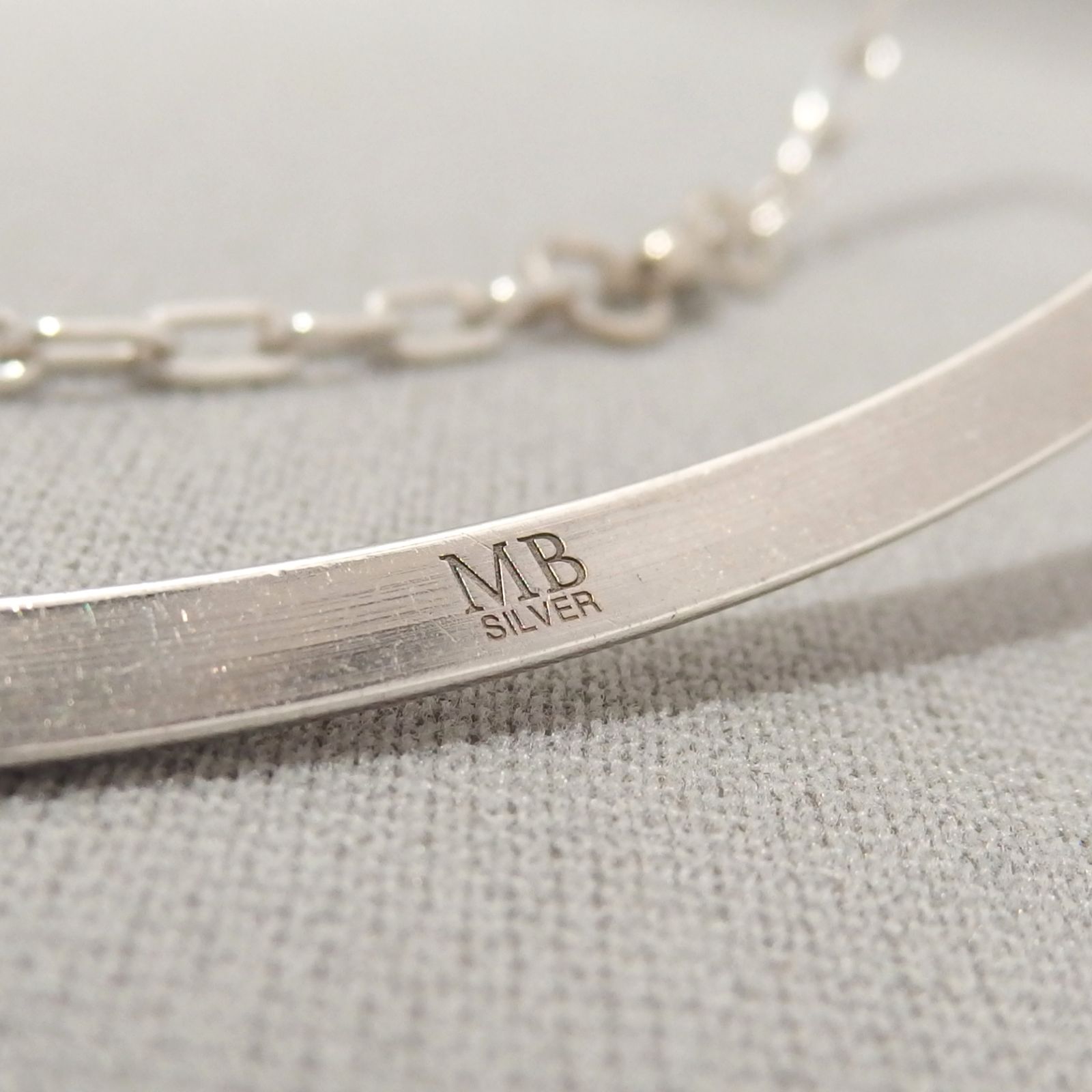 良品☆MB OX JEWELRY ハイエンド シルバーチョーカー ネックレス 