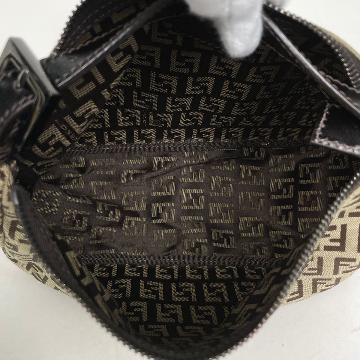 フェンディ FENDI ズッキーノ柄 ハンドバッグ ポーチ