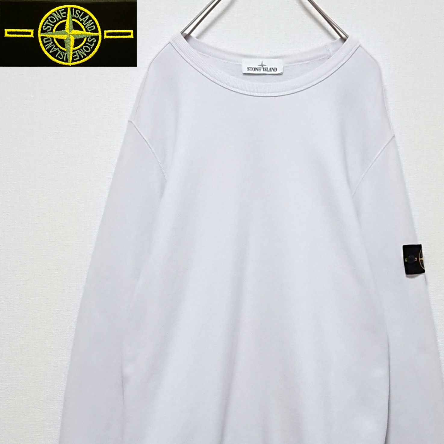 シ*ー様 【QR鑑定済み】STONE  ストーンアイランド クルーネ STONE ISLAND ストーンアイランド スウェット QRコード鑑定済 - メルカリ