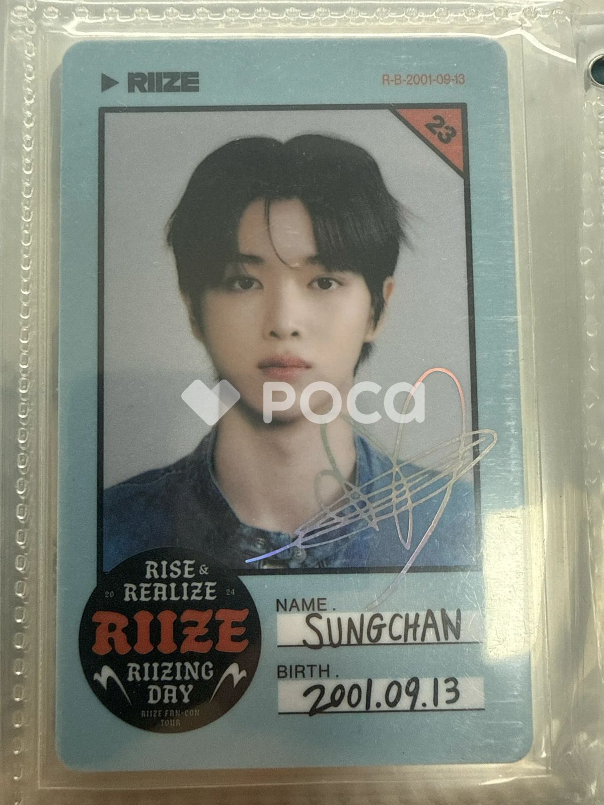 RIIZE ソンチャン 2024 RIIZE FANCON RIIZING DAY ID CARD + DECO
