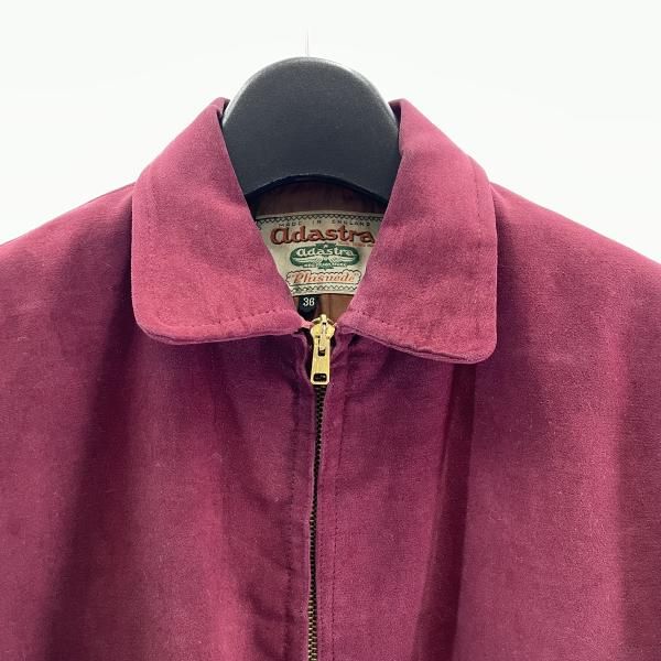 【中古】60s～70s adastra 2ポケットジップジャケット AEROジップ イングランド製 サイズ36 ボルドー[17][240017763016] 中古】60s～70s adastra 2ポケットジップジャケット AEROジップ