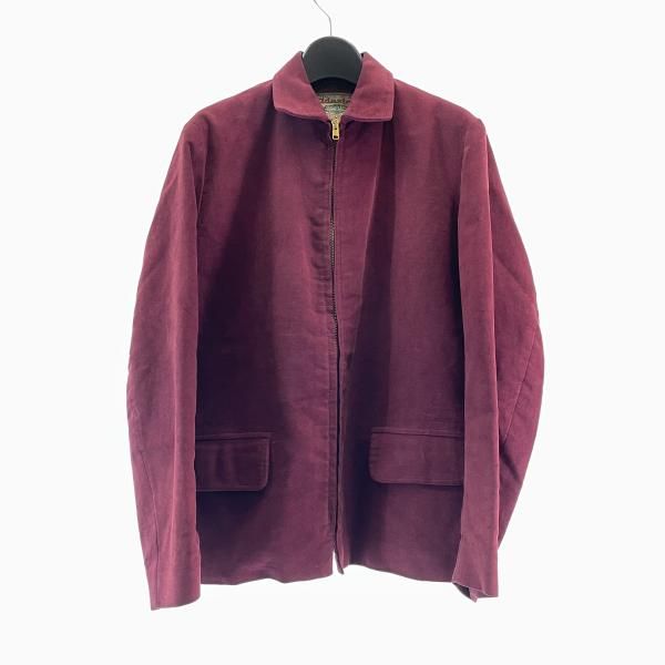 【中古】60s～70s adastra 2ポケットジップジャケット AEROジップ イングランド製 サイズ36 ボルドー[17][240017763016] 中古】60s～70s adastra 2ポケットジップジャケット AEROジップ