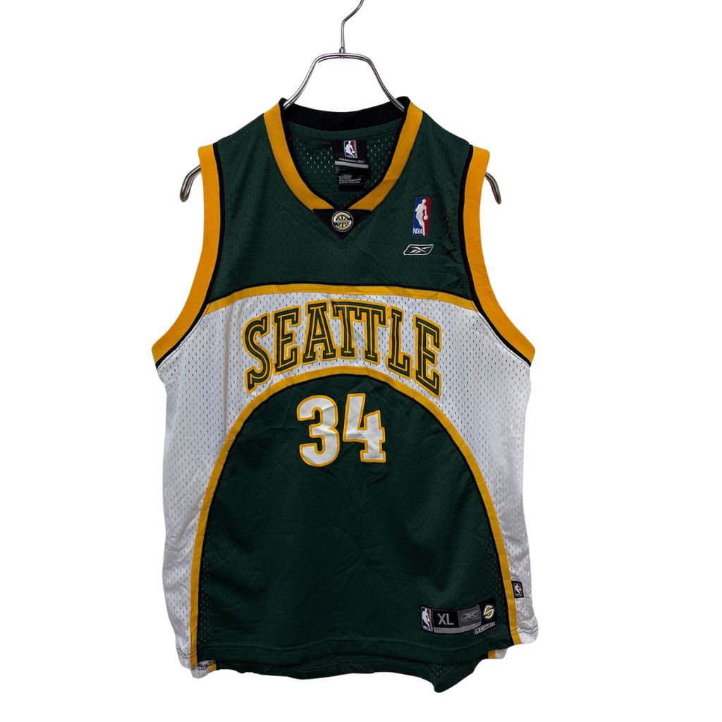00's Reebok シアトル スーパーソニックス 古着 ゲームシャツ Reebok】 NBA Seattle SuperSonics Basketball Shirts シアトル